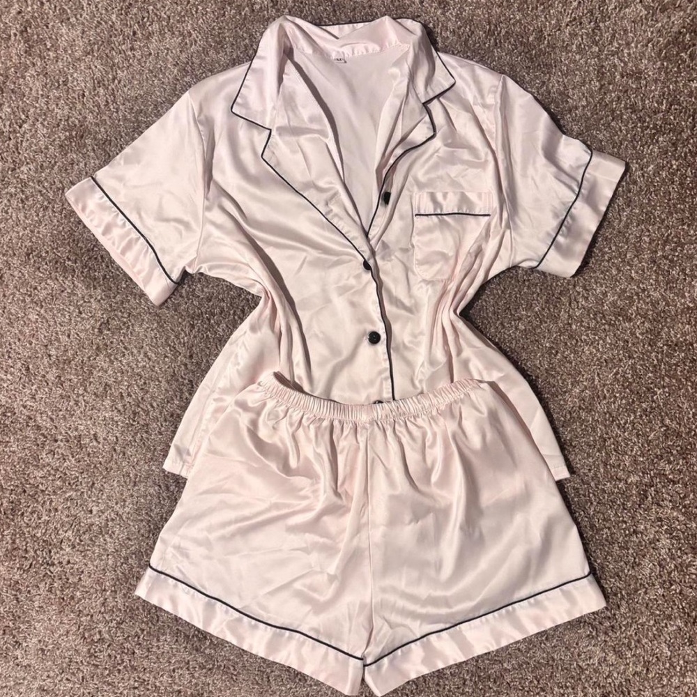 Silky Cream Pajama Set